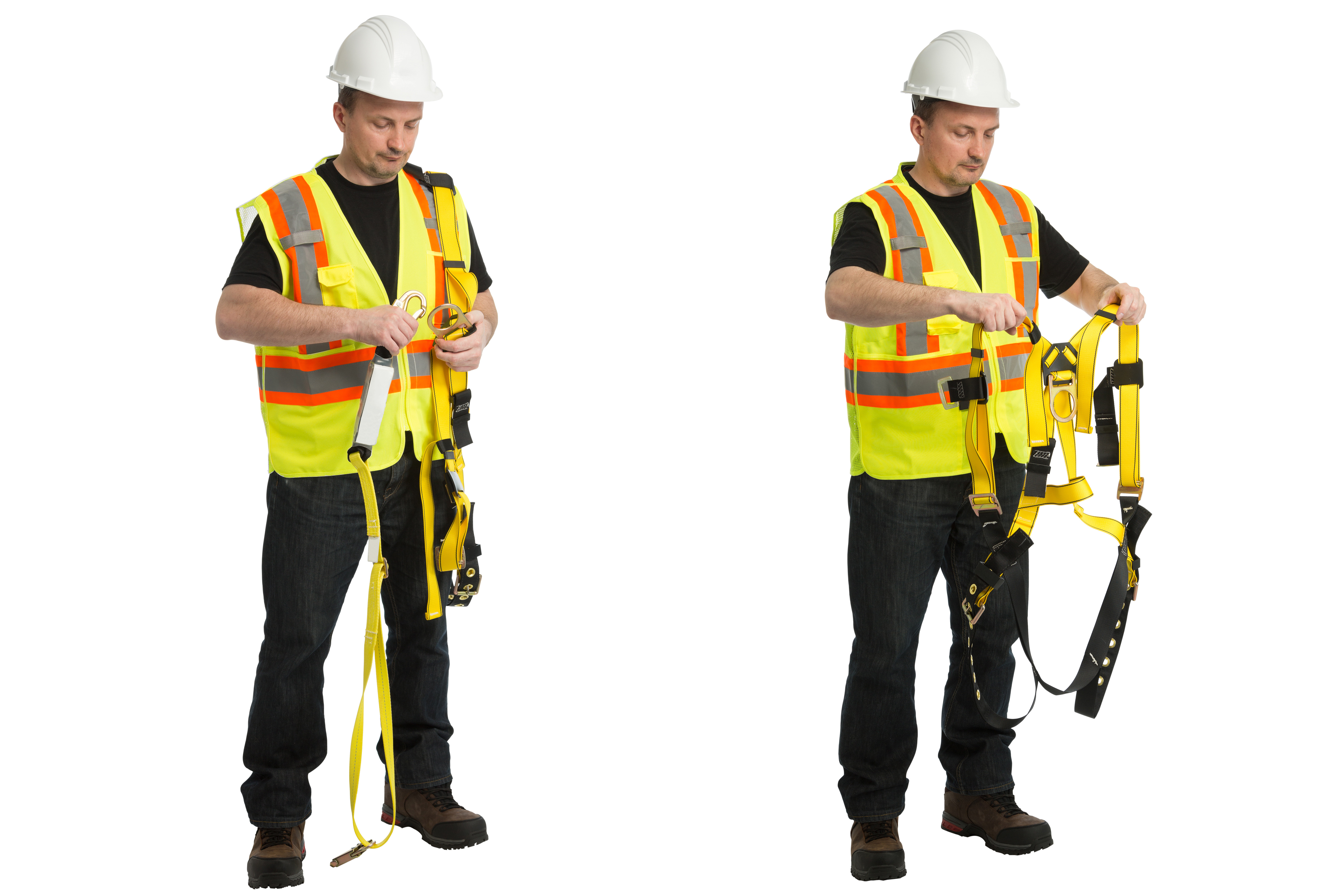 Fall protection training and fall protection inspection